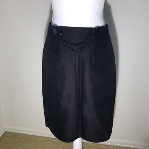 Kate Spade Black Chain Pencil Skirt Sz 6